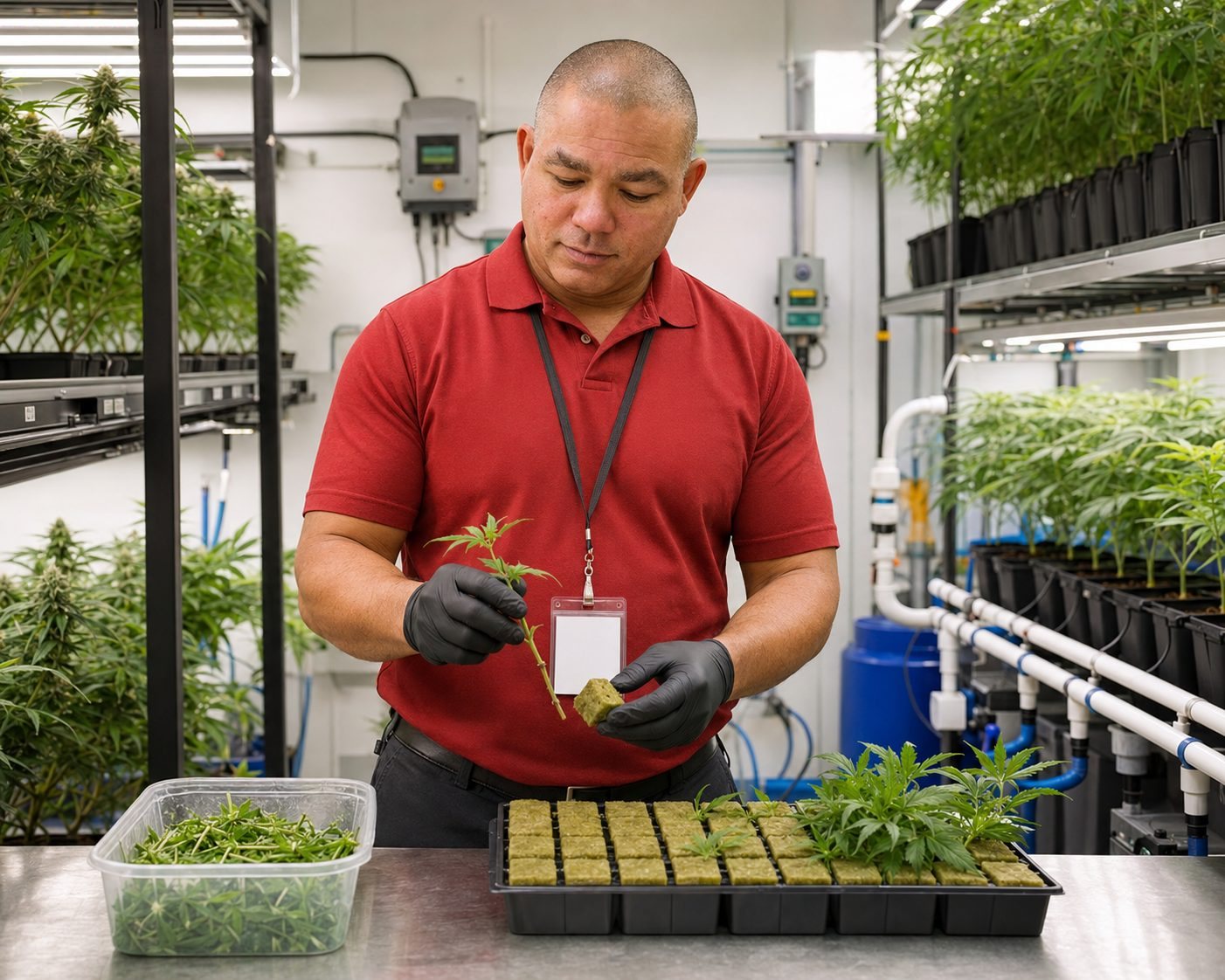 BiomedRx technician performing cbd bloomington to protect patient safety